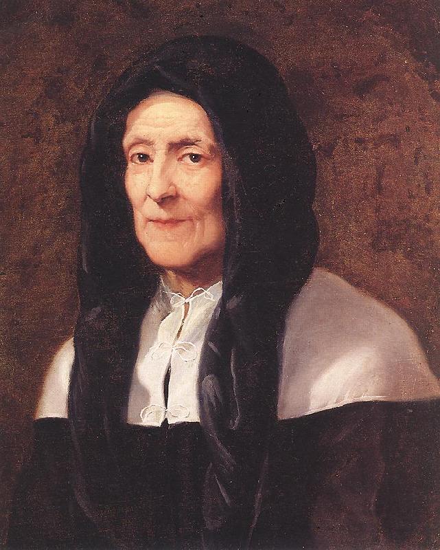 Albert Bierstadt Museum Portrait of the Artist's Mother af PUGET, Pierre